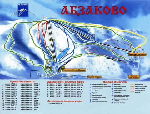 карта Абзаково от Софи Тур 